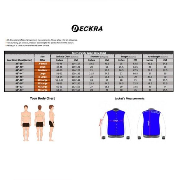 Men's Varsity Jacket Genuine Leather Sleeve & Wool Blend Letterman Jacket NWT - Picture 6 of 6